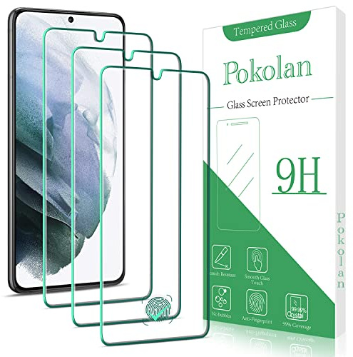 Pokolan Lot de 3 Verre Trempé pour Sasmung Galaxy S22 5G | Film Protection écran Anti Empreinte, Anti Rayures, Sans Bulles, Dureté 9H, HD Vitre Protecteur