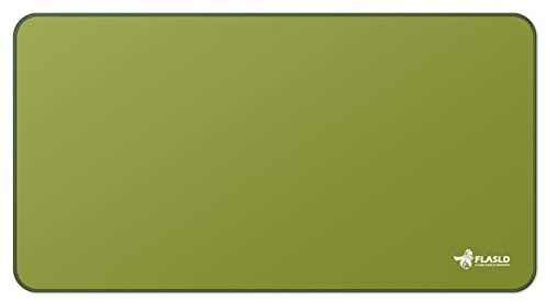 FLASLD Outdoor Fireplace Stove Mat, 24 X 42 inches Fireproof Pad for Floor, Carpet, Rug, Grass, Deck and Patio - Resists Ashes, Sparks, Charcoal, Soot and Flames, Spinach Green