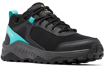 Columbia Trailstorm Ascend Wp, Zapatillas de Senderismo Mujer, Black Bright Aqua, 39.5 EU