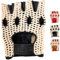 PSS Fingerloser Handschuh Leder Häkeln Netz Masche Mensch Mann Muskeltraining Bodybuilding Fitness Fahren Fahrrad Radsport Lederhandschuhe ohne Futter Gepolstert, Ref 417, Schwarz Größe L
