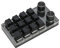 GOWENIC 12-Tasten-Gaming-Tastatur, USB-Tastatur mit 12 Tasten, Mechanische Gaming-PC-Tastaturen mit 2 Knöpfen, Programmierbare RGB-Tastatur mit Hellblauem Schalter für Gaming
