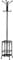 Yaheetech Garderobenständer Kleiderständer mit 9 Haken Freistehender Garderobe Moderner Standgarderobe aus Metall Jackenständer für Wohnzimmer/Schlafzimmer/Eingang, 30 × 30 × 186 cm