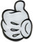 Comercial Mercera Disney Mickey Mouse 90 Years 04 Thumbs Up Nineties Special Edition - Iron On Patches Adhesive Emblem Stickers, Size: 1.89 x 2.36 Inches