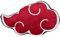 Elbenwald Naruto Shippuden Kissen im Akatsuki Symbol Design 52 x 29 x 11,5 cm weiches Dekokissen für Anime Fans Herren Damen Unisex rot