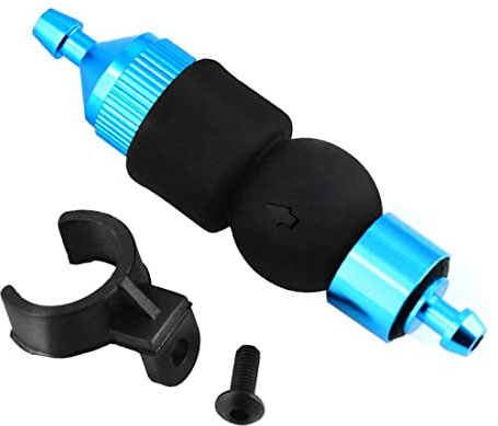 Olsixxuuk Filtro de combustible Nitro Partes del motor Depósito de combustible Piezas de repuesto para 1/8 1/10 RC Modelo Coche Redcat Himoto, Azul