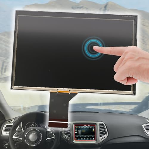 Getfarway 17,8 cm (7 Zoll) Ersatz-LCD-Monitordisplay für Uconnect VP2 mit Touchscreen-Navigations-Digitizer, passend für Jeep Compass 2017, 2018, 2019, 2020, ersetzt # TDO-WXGA0700K00033-V2