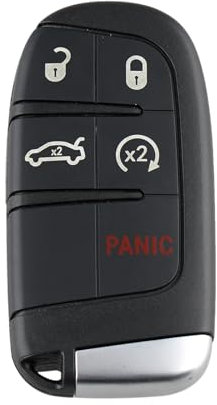 Kilessgo Fits for Dodge Charger Dart Chrysler 300 200 Fiat 500X 2018 2019 2020 2021 Key Fob M3N-40821302 433MHz 46 5 Buttons