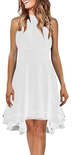 Robe Blanche Cocktail Robe de Mariée Robe Elegante Femme Robe A Frange Femme Robe Elegante Femme pour Mariage Robe Femme Reveillon Robe de Soiree Rose Poudre Grande Taille Blanc 5XL