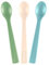 nip Green Öko Babylöffel ab 4 Monate, extra schmale Fütterlöffel, spülmaschinengeeignet, perfekt für Beikoststart, BPA-frei, ohne Melamin, nachhaltig, 3er Set, grün/beige/blau