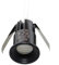 Planetitaly faretto SPOT punto luce incasso 3cm LED 3W mini segnapassi interni illuminazione gradini scale vetrine mensole mobili 230V (Nero, 4000K)