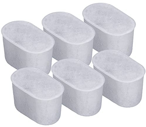 6 Stück Ersatz Holzkohle Wasserfilter, Kaffeemaschinen Wasserfilter, Aktivkohle Kaffeemaschinen Filterkern für Kaffeemaschinen