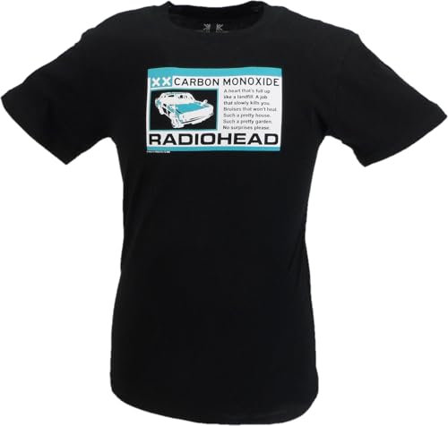 Mazeys Mens Radiohead Officially Licensed T Shirts… (UK, Alpha, XL, Regular, Regular, Carbon Patch)