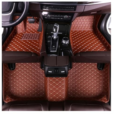 Allwetterfußmatten Auto-Fußmatten Für Volvo Für C30 Für C70 Für S40 Für S60 Für S80 Für S90 Für V40 Für V50 Für V60 Für V90 Automatten(Brown)