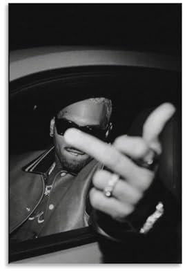 YRAEYWAER Chris Brown (2) Poster, ästhetische Dekoration, Wohnzimmer, modern, Familie, Schlafzimmer, Wohnzimmer, Wandkunst, Dekoration, Poster, 30 x 45 cm, ungerahmt, 2 Stück