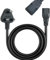Round 3 Pin Plug PC Power Cable, 250V 16A Older 3 Pin Plug UK to C13 Kettle Lead, IEC 60320 C13 Monitor Power Cable, 5.9ft(1.8m) Power Cord Suitable for Old Style Plug in the UK