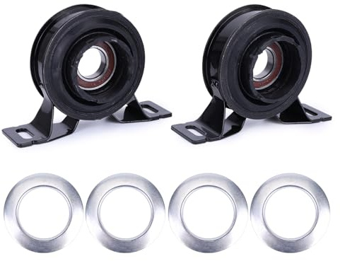 Lot de 2 supports de roulement central pour arbre de transmission de voiture - Compatible avec LandRover - Compatible avec Freelander - Remplace TOQ000010 TOQ000040 TOQ100010