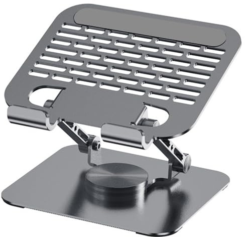 iPad Stand Tablet Holder – 360° Rotating, Foldable & Adjustable Desk Mount – Portable Travel Stand for iPad 10th 10.9, Pro 13/12.9, Air 11, Mini 7, Galaxy Tab S10 S9 A9 A8, Surface Go, iPhone 16