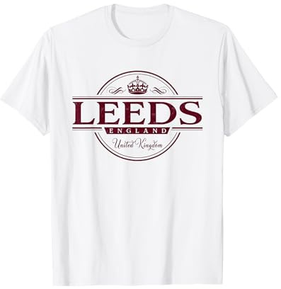 Leeds England – Leeds United Kingdom Label T-Shirt