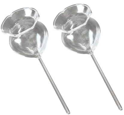 SUPVOX 2 Pezzi Irrigazione Automatica in Vetro Trasparente per Piante da ed Esterno Annaffiatoio Automatico Design e Facile da Usare per Piante