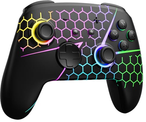 Funlab Wireless Switch 2 Pro Controller For Switch 2/OLED/Lite, Firefly Z Gamepad With Hall Effect, Hidden Glow LED, Programmable Back Buttons, Turbo, Motion Control & One-Key Wake Up