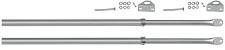Viro | Kit de paires de barres pour portes battantes en acier galvanisé, extensible de 88 à 165 cm