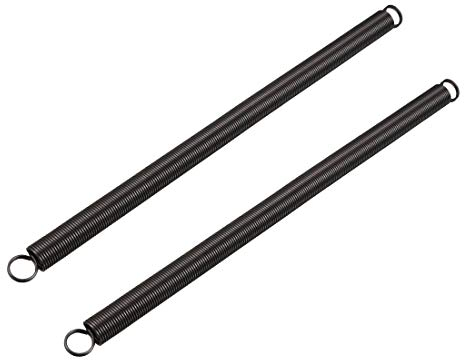 sourcing map 2 Stück Zugfeder 1,4 mm Drahtdurchmesser, 16 mm Außendurchmesser, 300 mm Freie Länge Federstahl Kleine Doppelhaken