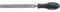 BGS 6572 - Lima piatta per officina, taglio 3, 150 mm