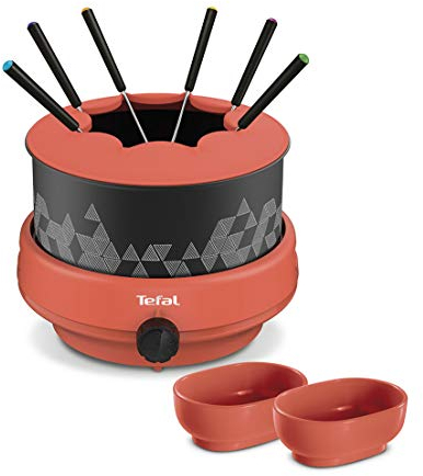 Tefal Fondue Twist Noir Corail 800W 6 Personnes EF261001