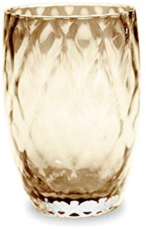 Set 6 Zafferano Losanghe Tumbler verre à eau ambre