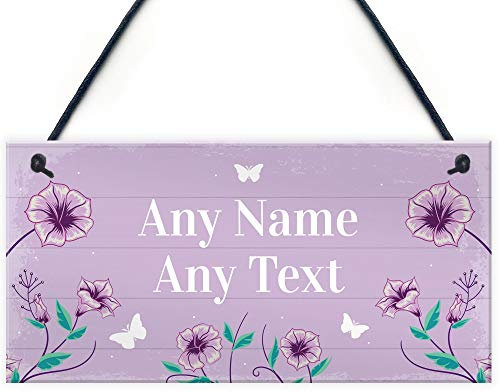 RED OCEAN Personalised Garden Sign Summer House Sign Summer House Accessories Friend Gift