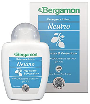Bergamon Neutro - Freschezza & Protezione, Detergente Intimo, pH 4.5, 200 ml