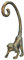 Engelnburg Hochwertige Dekofigur Skulptur Figur Ornament AFFE Polyresin Gold 20x9x43cm