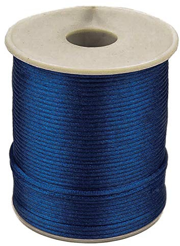 Satin-Schnur 90m x 2mm Satinkordel Schmuck-Kordel -Schnur Kumihimo Bänder Nylonschnur, Farbwahl
