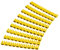 MC POWER - Kabelmarker Kabelmarkierer Clips | für Kabel bis 4mm, bedruckt mit Buchstaben A-B-C, 90er-Pack