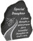 Online Street - Placa Decorativa para Tumba (diseño de Escalera, Color Blanco y Negro), Daughter