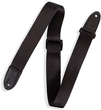 Levy's Leathers MPJR-BLK Gitarrengurt für Kinder, 3,8 cm, mit Tri-Glide-Anpassung, Schwarz