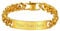 Richsteel Edelstahl Panzerarmband mit Gravur Herren Armband gold 21cm Damen Freundschaftsarmband für Vater Freunden
