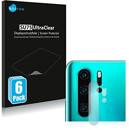 Savvies 6 Stück Schutzfolie für Huawei P30 Pro New Edition (NUR Kameraschutz) Displayschutz-Folie Ultra-Transparent