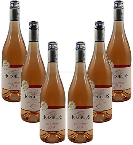 Rose Wein Set - 6x Horgelus Côtes de Gascogne Rosé 750ml (11,5% Vol)- [Enthält Sulfite]