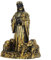 4.1 Zoll Harz Jesus Statue, Jesus Christus mit Lamm, religiöse Tischstatue Figur für Home Office Dekoration