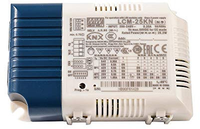 Meanwell 180-277 VAC47-63Hz - Fuente de alimentación (DIM, Multi CC, LCM-25KN - KNX