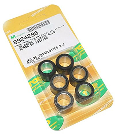 Galet-Rouleau MAXISCOOTER Top Perf 20x15 13,5g (x6) pour Honda 125 Forza, PCX, SH, Pantheon, S-Wing-KYMCO 125 Dink, Grand-Dink