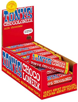 Tony's Chocolonely - Vollmilchschokolade Schokoriegel -Kleine Schokoriegel - Schokolade Riegel - 35 x 50 Gramm - Schokolade Riegel - Belgium Fairtrade Chocolate