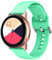 LINCCI 20mm Armband Für Samsung Galaxy Watch Active/Active 2/Watch 4/Watch 4 Classic/Watch 3 41mm/Watch 42mm, Damen Herren Silikon Armbänder für Garmin Vivoactive 3 3 Music/Venu Sq Music Teal L