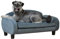 Paws & Purrs Modernes Haustier-Sofa, 80 cm breit, 49,5 cm tief, Liegebett mit tiefer Rückenlehne, Abnehmbarer Matratzenbezug