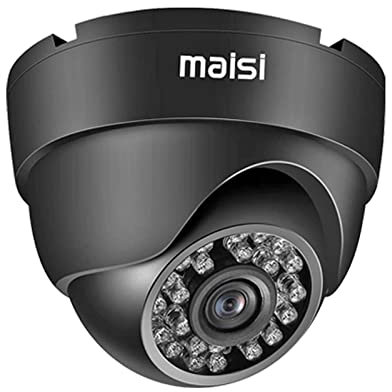 maisi 1080p CCTV Camera, Security Dome Camera for CVBS/AHD/CVI/TVI Surveillance System, IR Night Vision, Indoor Use Only