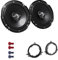 JVC CS-J620X Auto Lautsprecher 16,5 cm mit Einbauset passend für Toyota Yaris 2007-2012 Türen vorne 600 W 165mm 2 Wege Koax