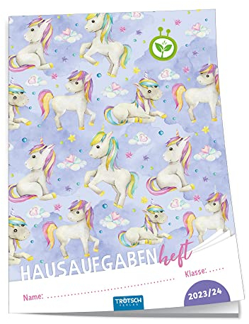 Trötsch Jahresbezogenes Hausaufgabenheft Einhorn 23/24: Planer Schülerkalender Hausaufgabenheft Timer für die Grundschule (Hausaufgabenheft: jahresbezogen) (Einhornwelt: Alles rund ums Einhorn)