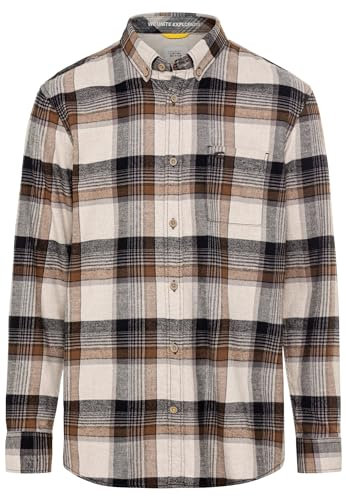 camel active Herren 409118/2s58 Hemd, Asphalt, 3XL EU