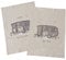 ReWu Geschirrtuch Vanlife Wohnwagen 2er-Set Mit Spruch Beige 100% Baumwolle Küchenhandtuch Trockentücher Abtrocktücher Küche Camping Putzlappen Geschirrhandtuch 50 x 70 cm